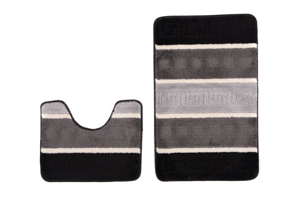 Badteppich 2er Set MULTI B5016 BLACK