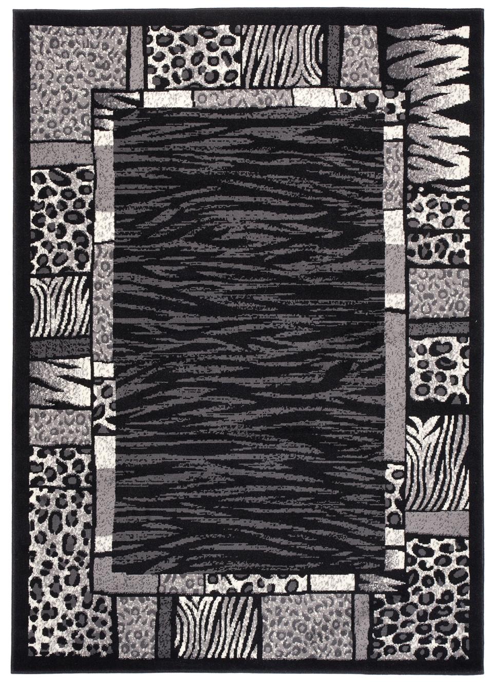 Teppich Modern Schwarz Grau Tiermotive J316B DREAM