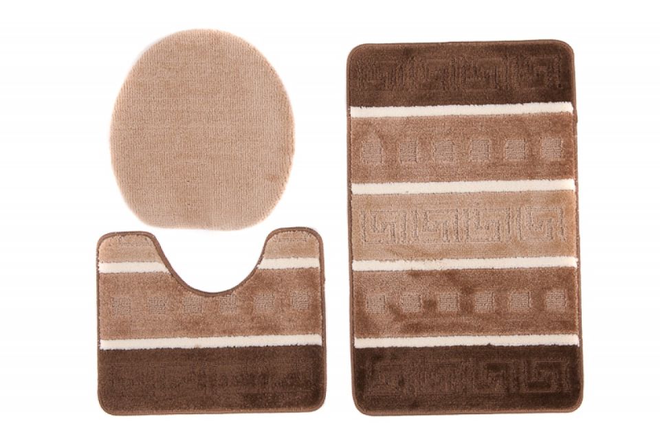 Badteppich 3-tlg. MULTI C5016 BROWN CAMEL