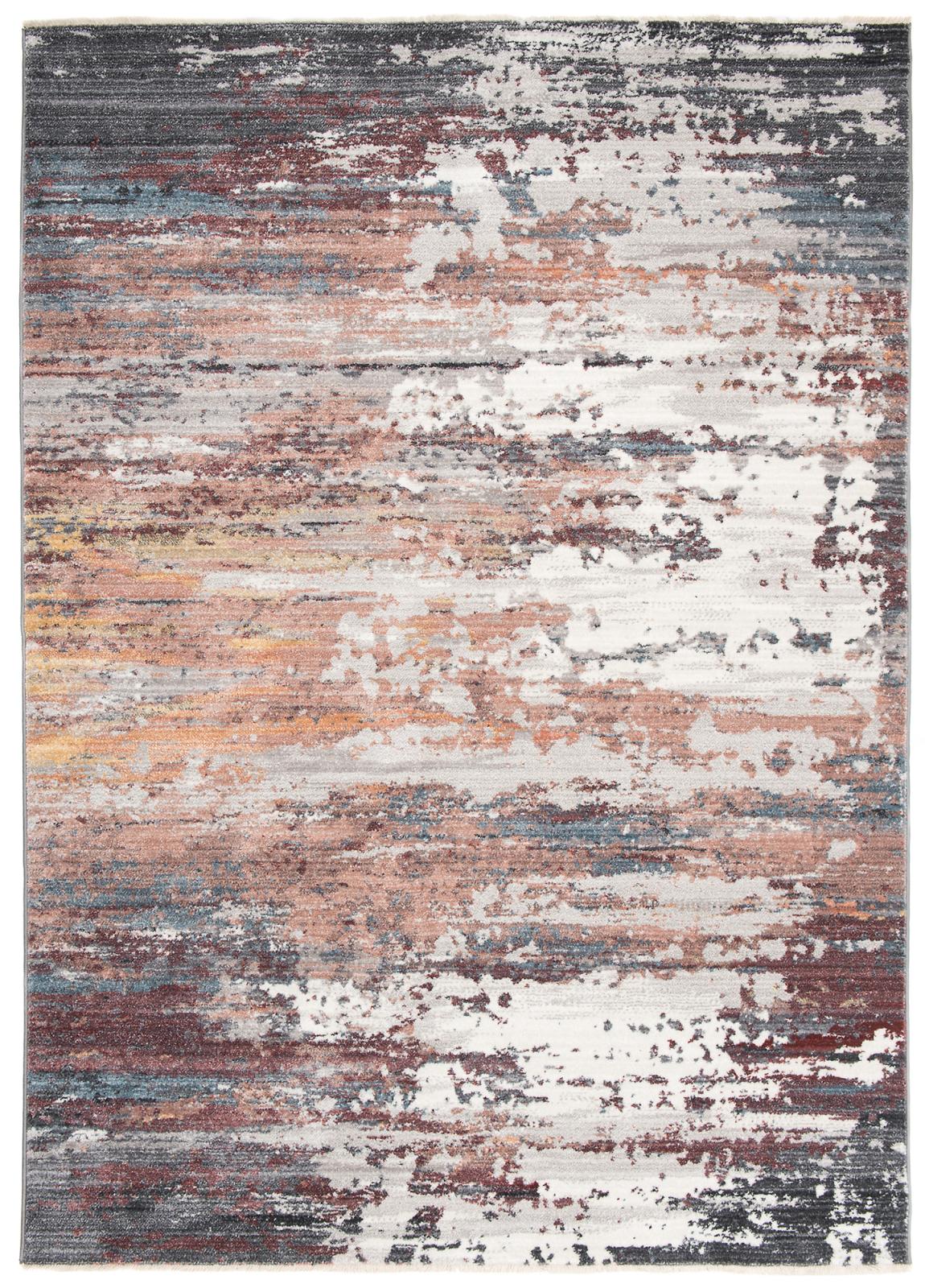 Teppich Modern Blau Grau Abstrakt Vintage / Shabby 3711A MYSTIC