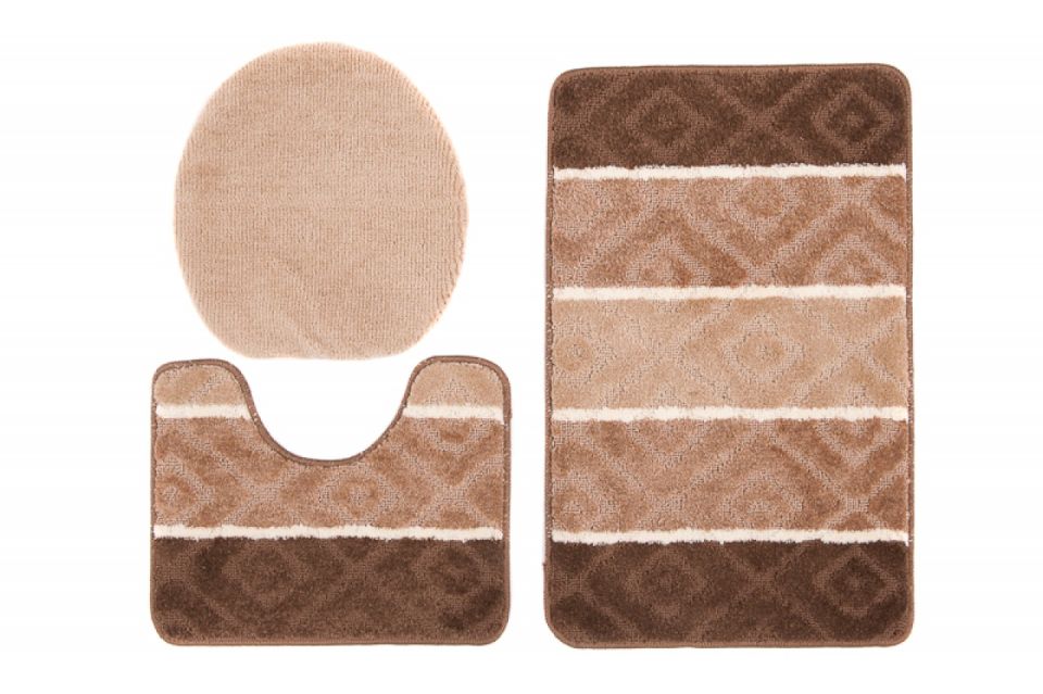 Badteppich 3-tlg. MULTI C5132 BROWN CAMEL