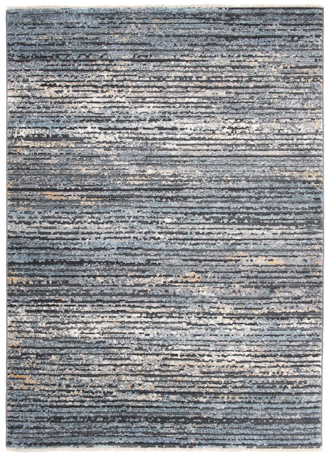 Teppich Modern Blau Grau Streifen 3254A MYSTIC