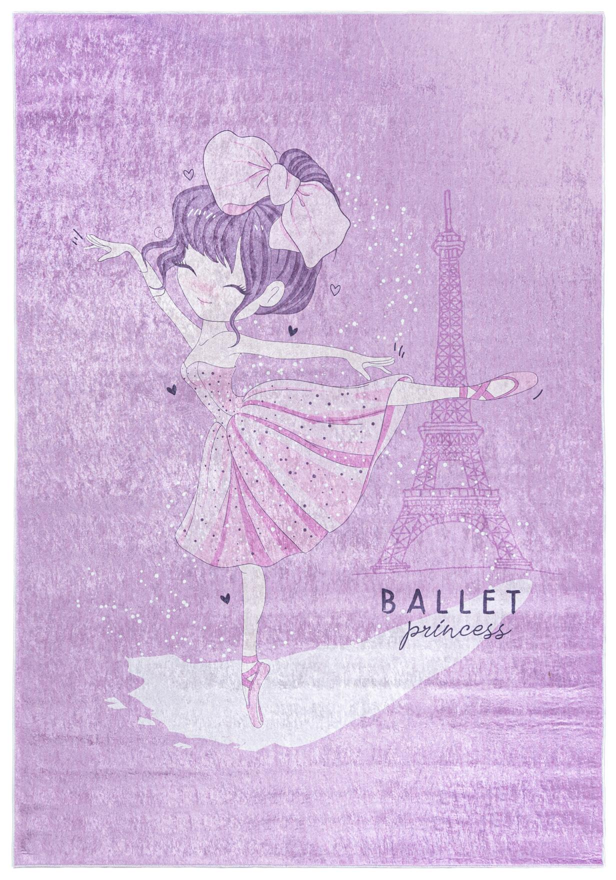 Kinderteppich Lila Rosa Ballerina 41960 EMMA