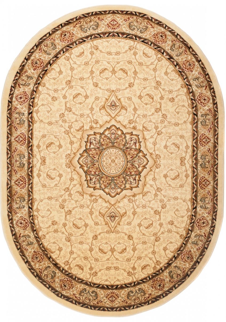 Teppich Oval Orientalisch Beige / Creme  5071A YESEMEK