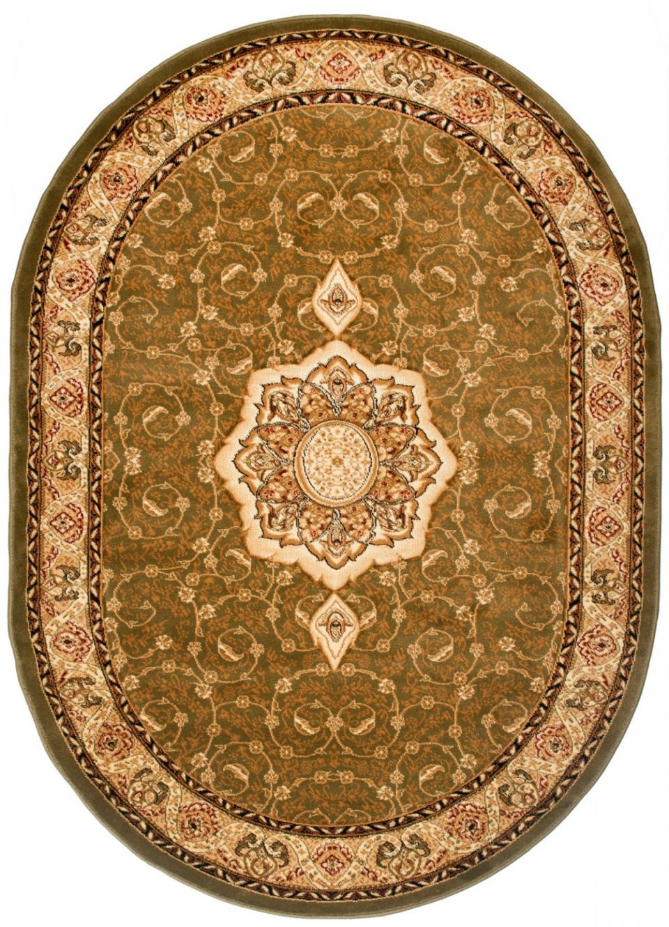 Teppich Oval Orientalisch Grün  5071A YESEMEK