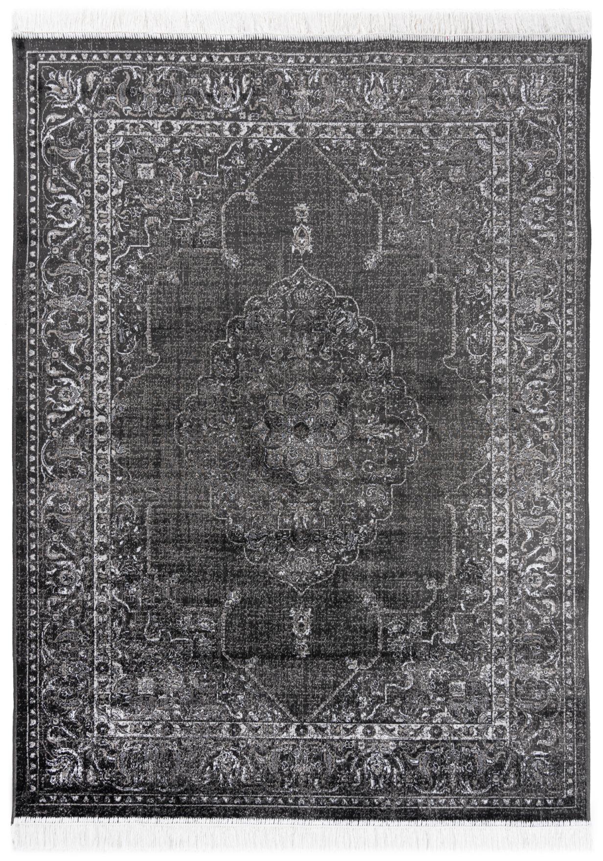 Teppich Orientalisch Schwarz Vintage / Shabby 84279 ISPHAHAN