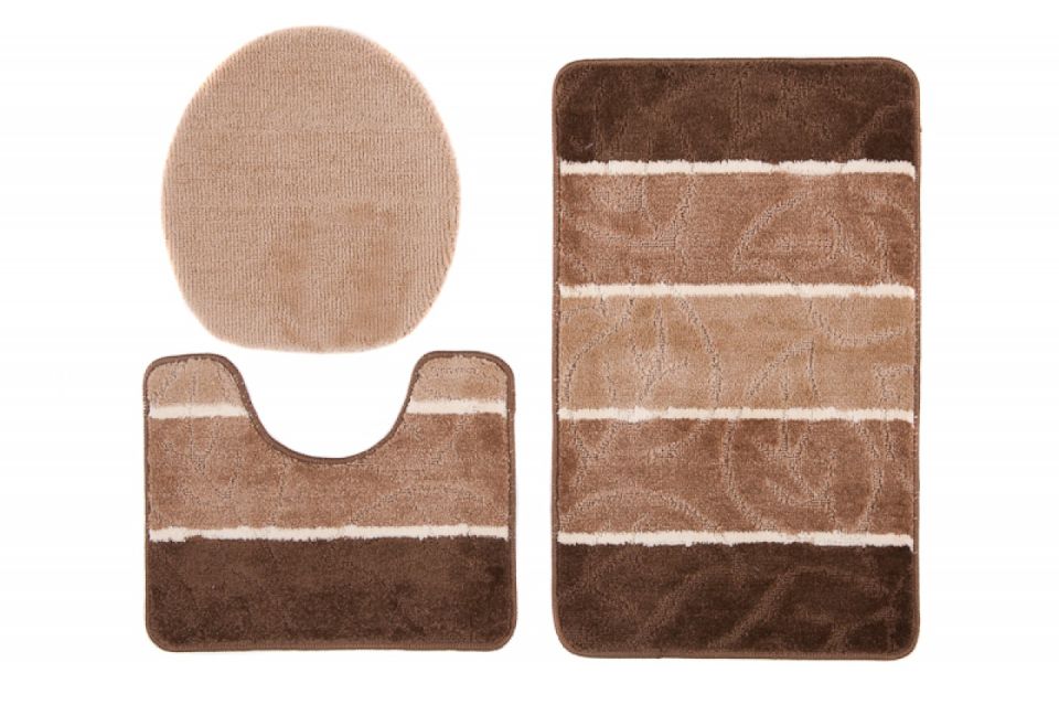 Badteppich 3-tlg. MULTI C5019 BROWN CAMEL