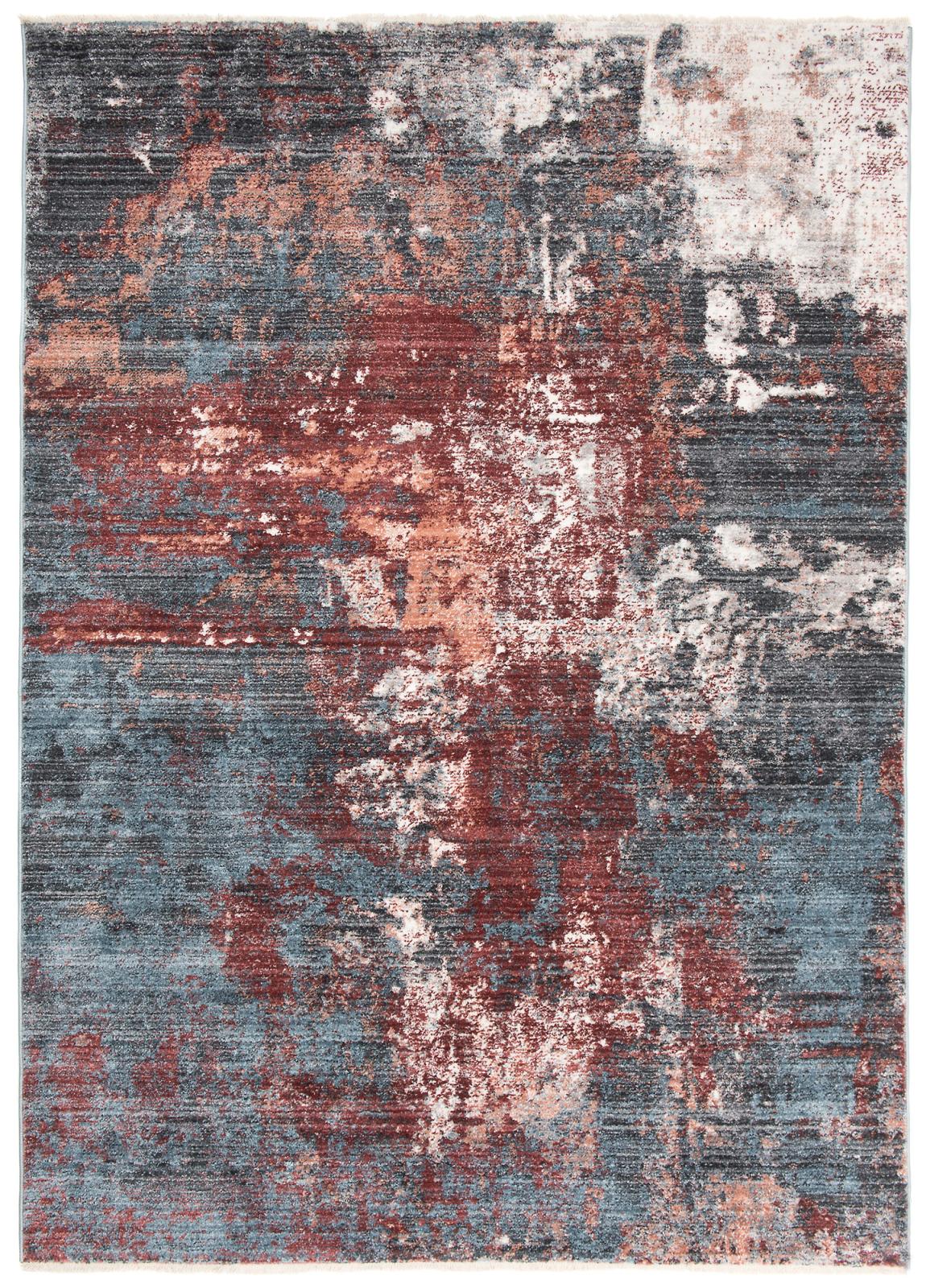 Teppich Modern Blau Rosa Abstrakt 2842A MYSTIC