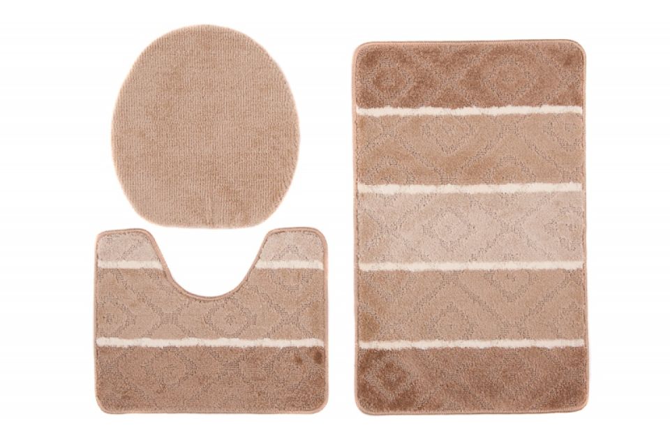 Badteppich 3-teiliges Set MULTI C5132 BEIGE