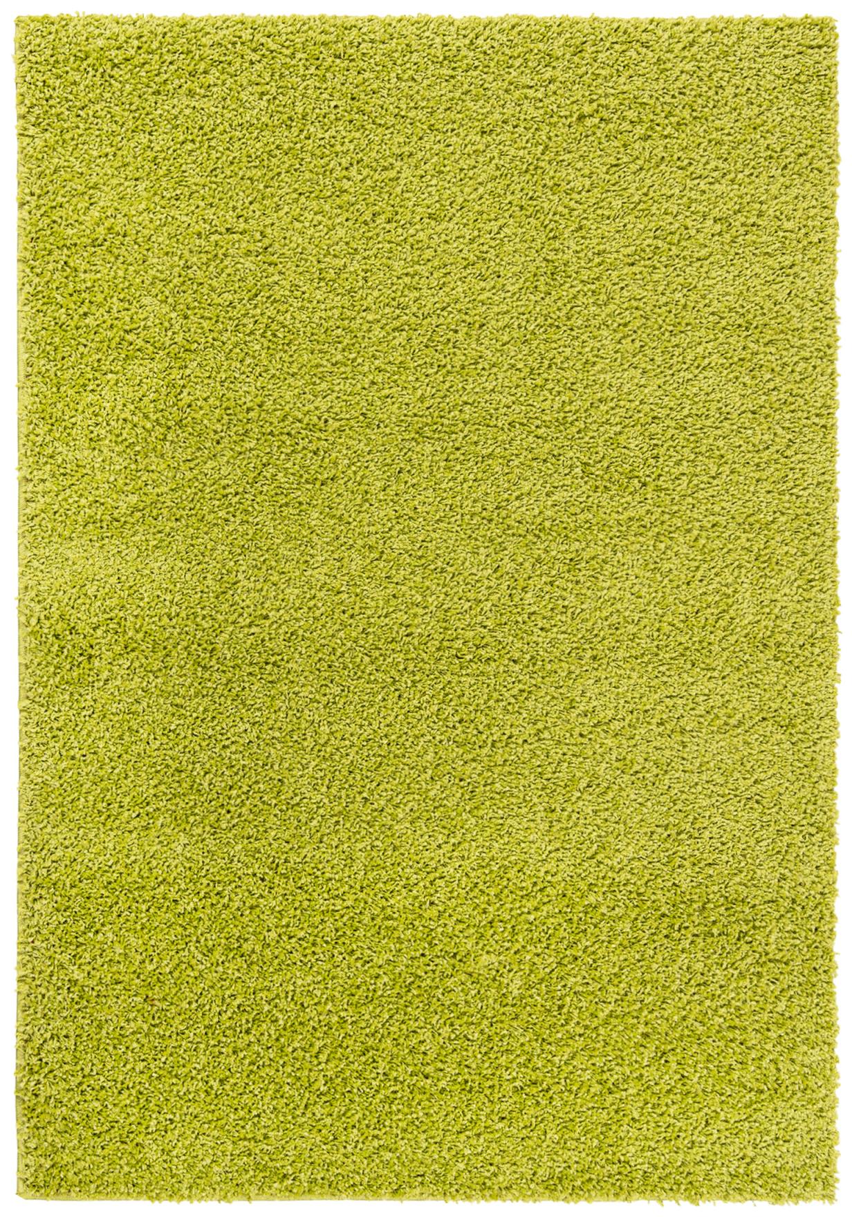 Langflor-Shaggy-Teppich - Tokyo 6365A LIGHT GREEN - grün, einfarbig