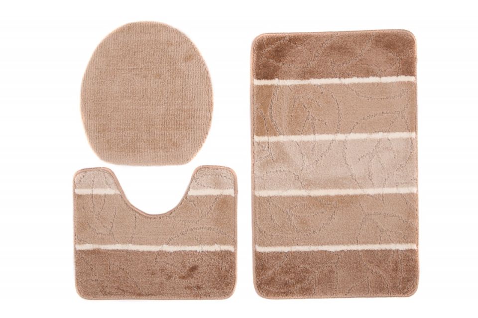 Badteppich 3-teiliges Set MULTI C5019 BEIGE