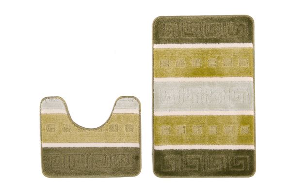 Badteppich 2er Set MULTI B5016 GREEN