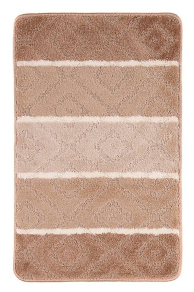 Badezimmerteppich MULTI A5132 BEIGE – modern, gestreift, beige, cremefarben