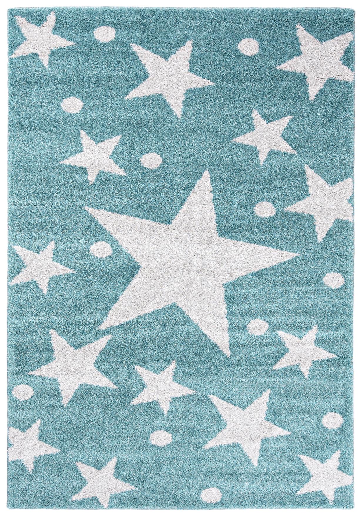 Luxverso Geometrischer Kinderteppich 1387A 25 - pastell, türkis