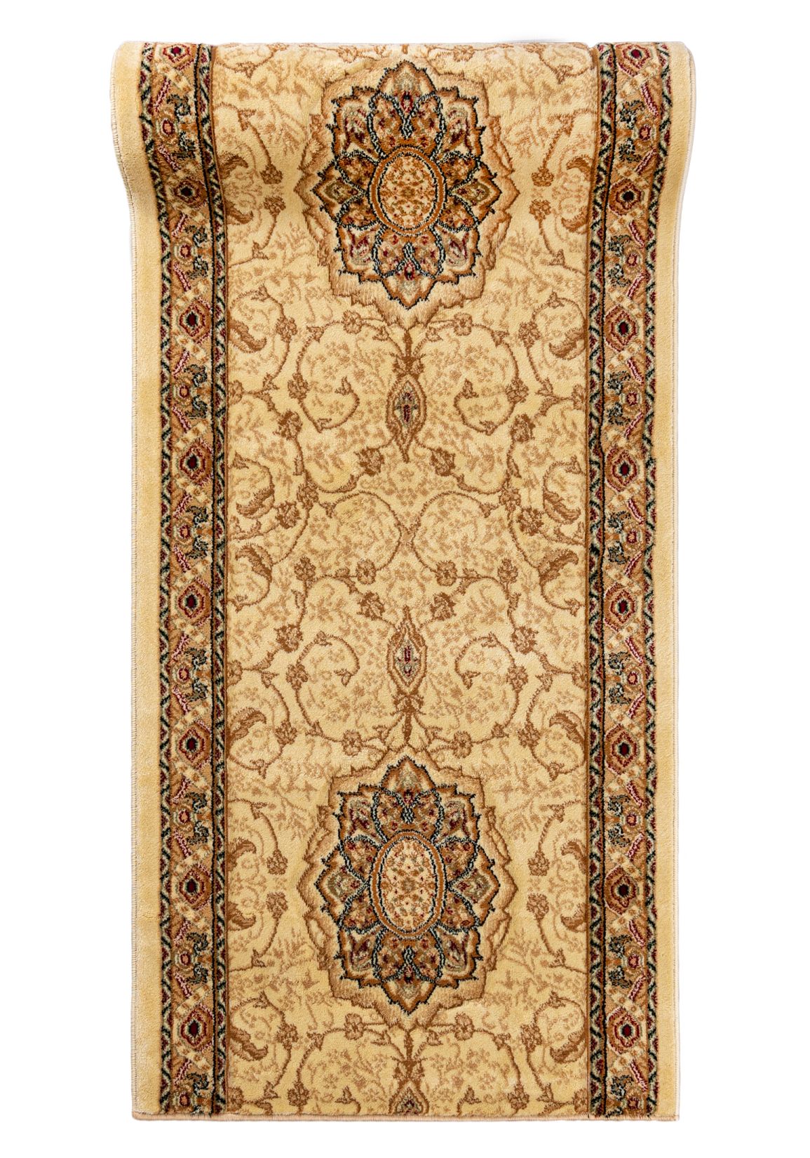 Läufer nach Maß Orientalisch Beige Creme 5071A YESEMEK - Rahmen, beige, cremefarben