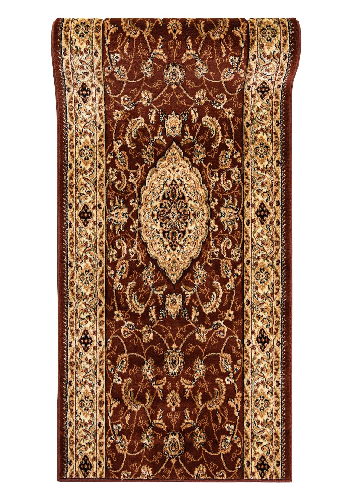 Läufer nach Maß Orientalisch Braun 6956F YESEMEK - Rahmen, braun