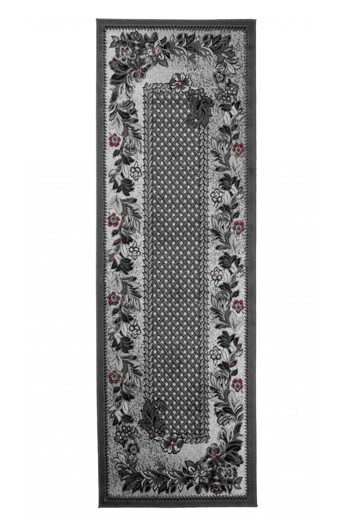 Teppichläufer Grau Floral 7192B DREAM