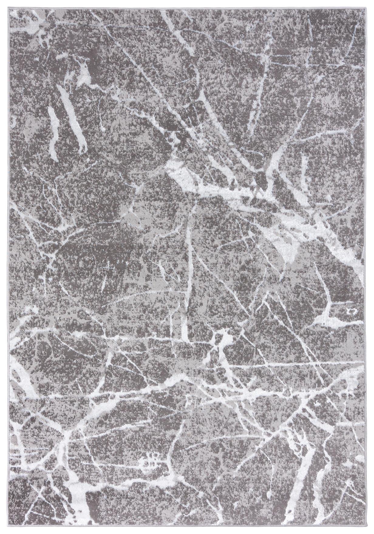 Teppich Modern Beige / Creme Grau Abstrakt Glamour Marmor E365A PALERMO