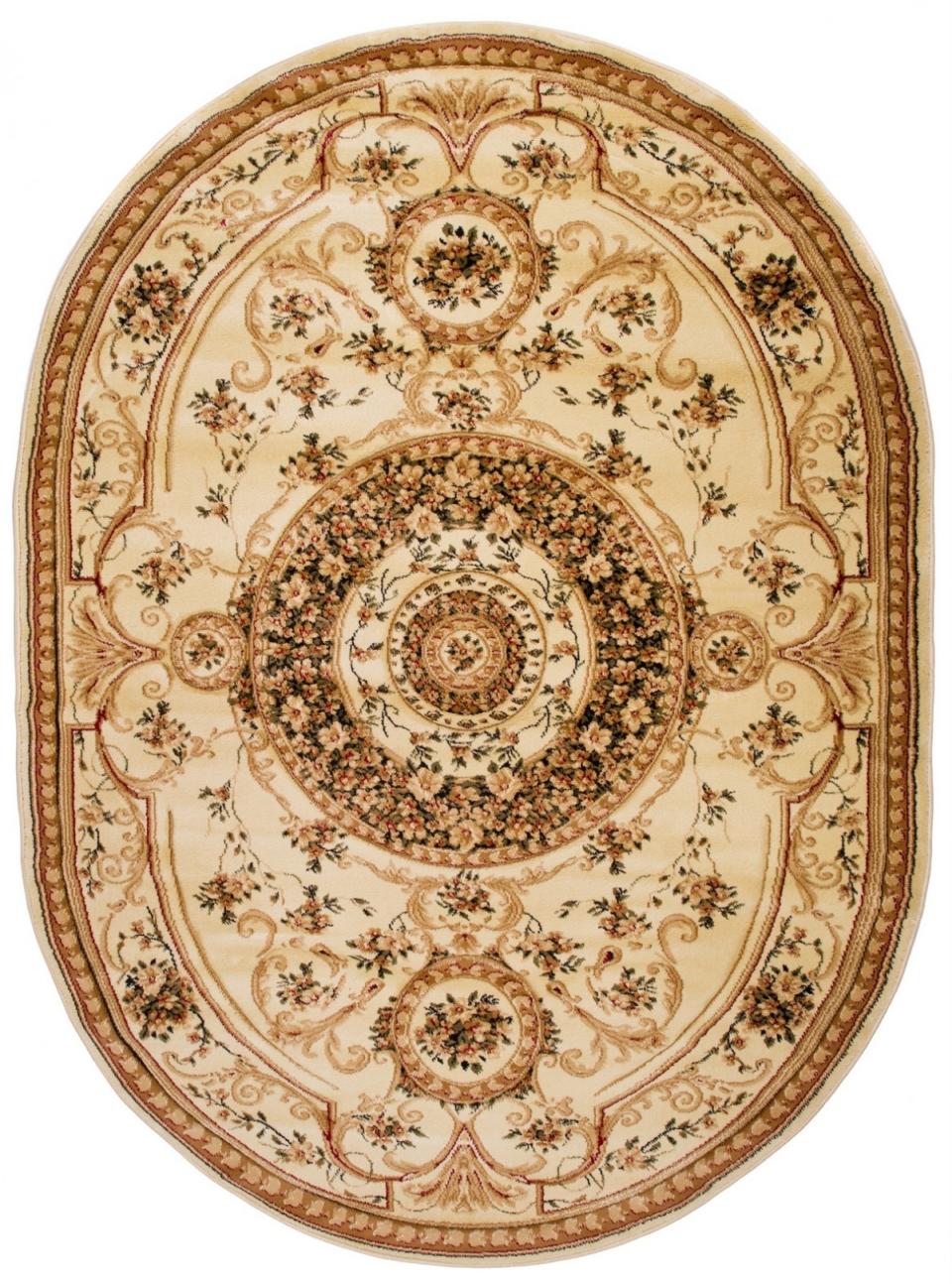 Teppich Oval Orientalisch Beige / Creme  6548A YESEMEK