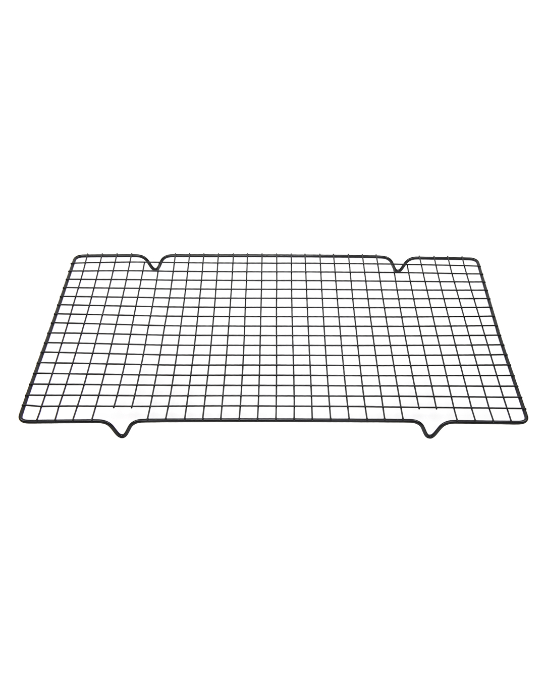 Metallgitter 45,5 x 25,5 cm zum Abkühlen von Kuchen und Brot - Forno Frado - schwarz