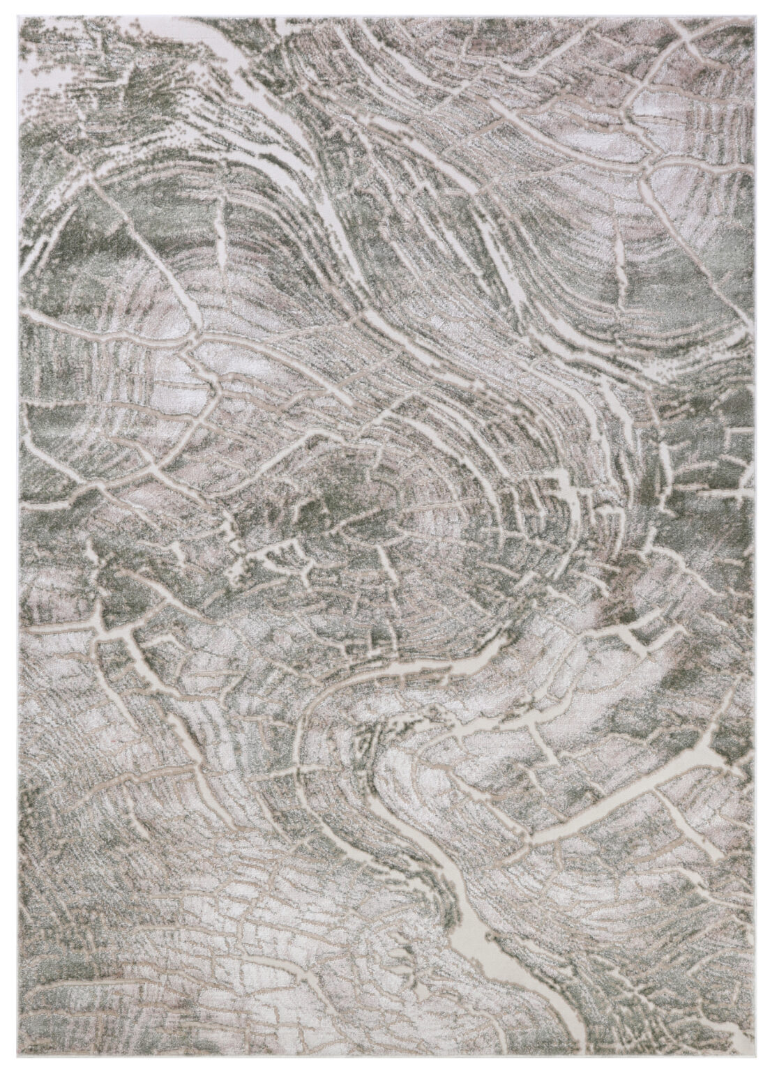 Moderner Teppich - Teramo Verde - Beige