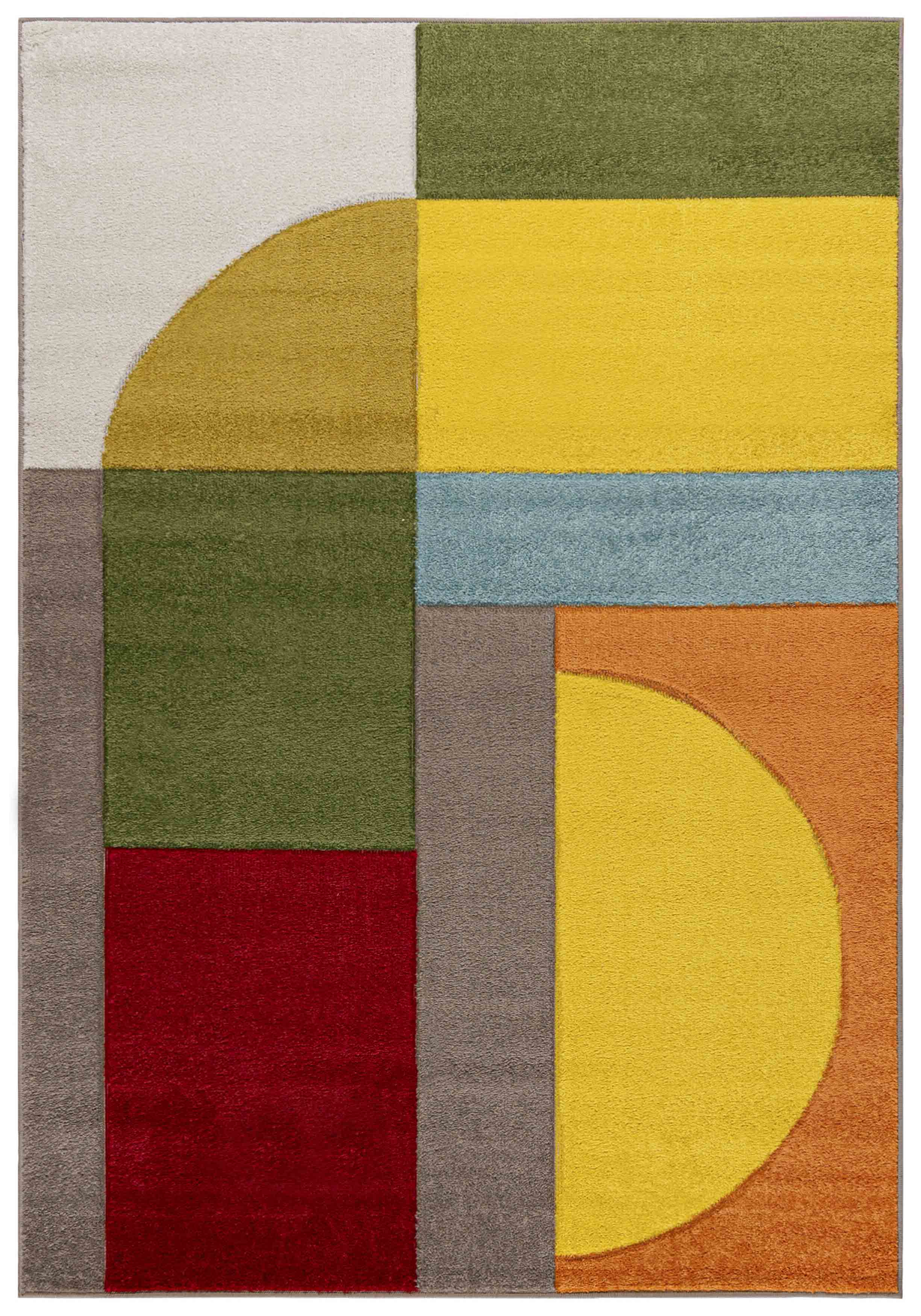 Teppich A096A ATLANTA - modern, geometrisch, bunt