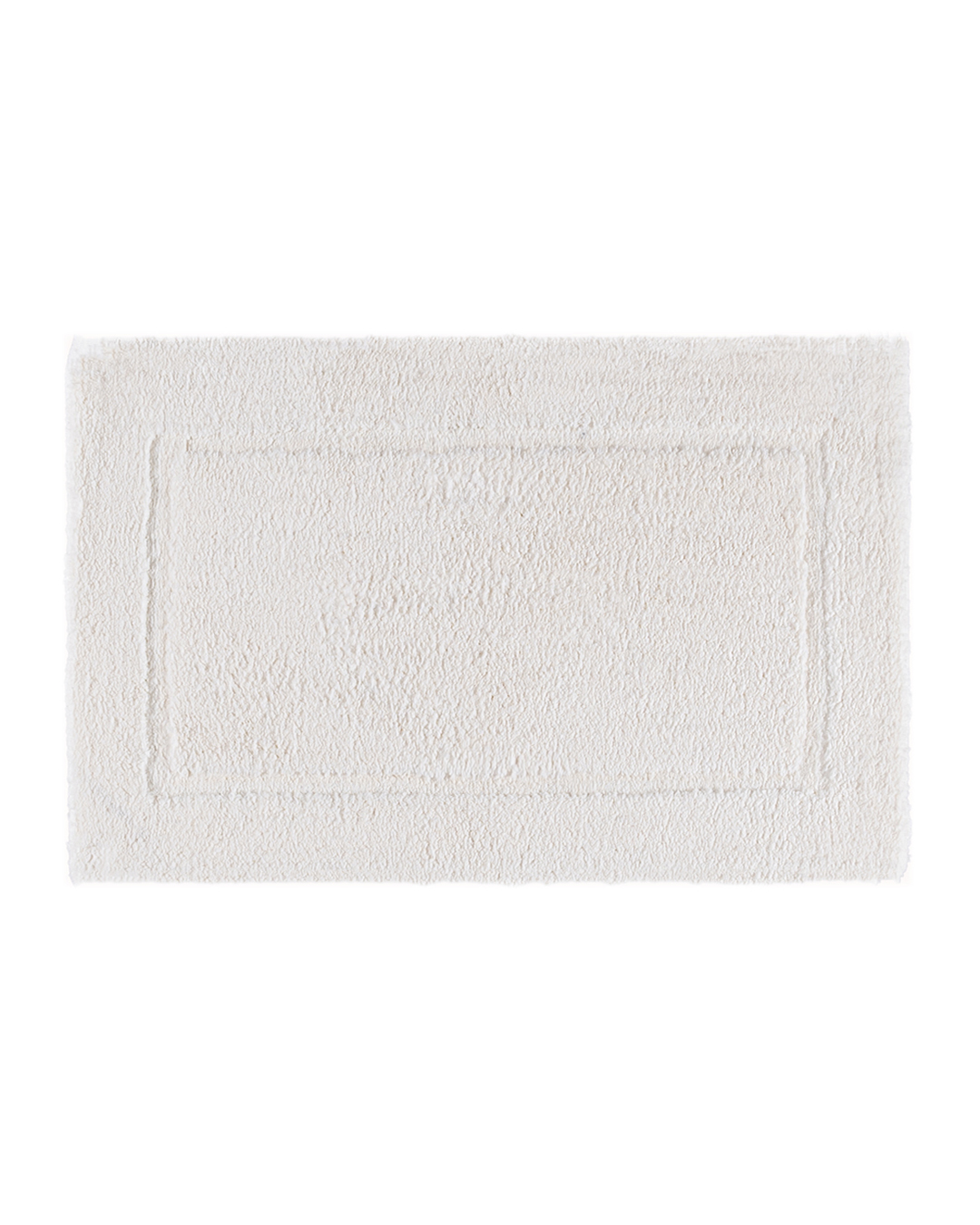 Weißer Badezimmerteppich, rutschfester  – Bordo Bianco