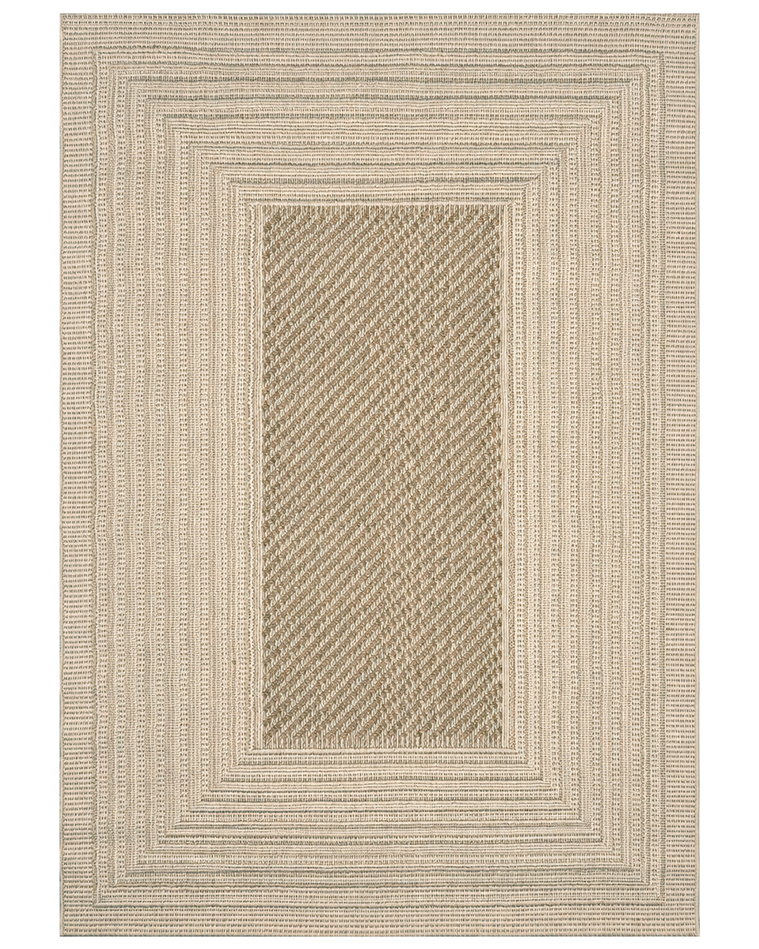 Outdoor / Indoor-Teppich, geometrisch - Cangas Nadir - beige, ecru, cremefarben