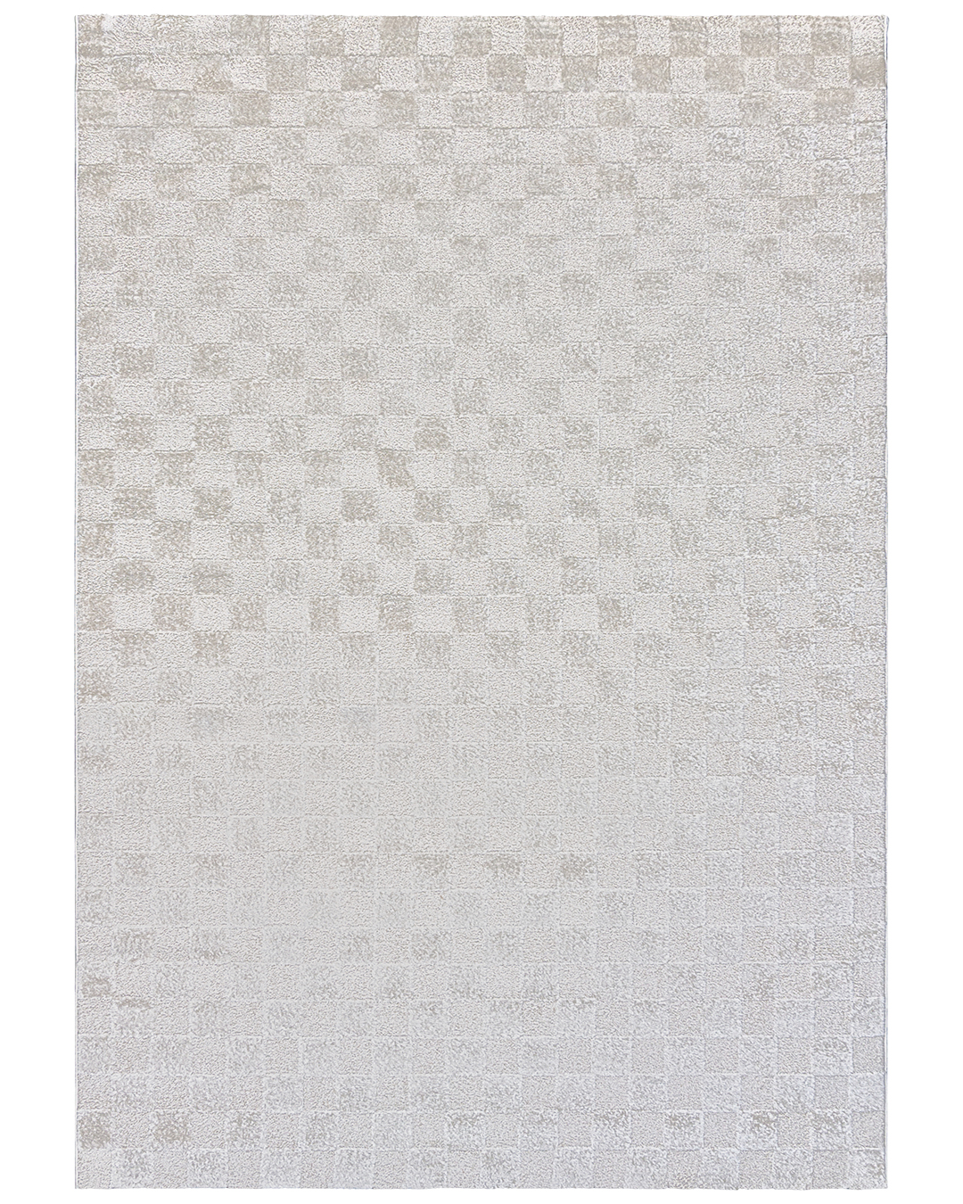 Moderner Geometrischer Teppich mit Karomuster - Conil Vales - Graphit, Grau, mittelhoher Flor
