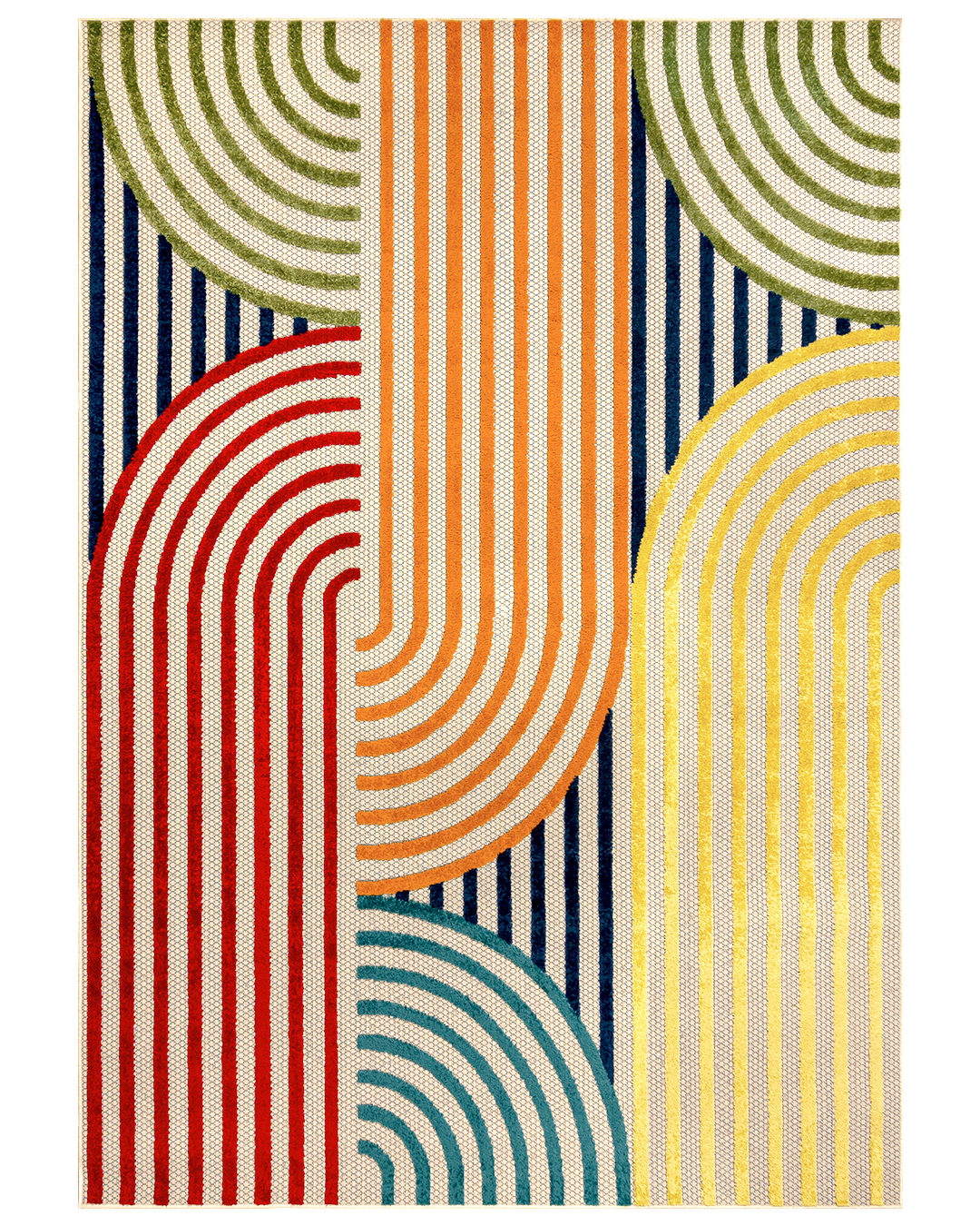 Teppich Modern, Abstrakt - Fano Primula - mehrfarbig