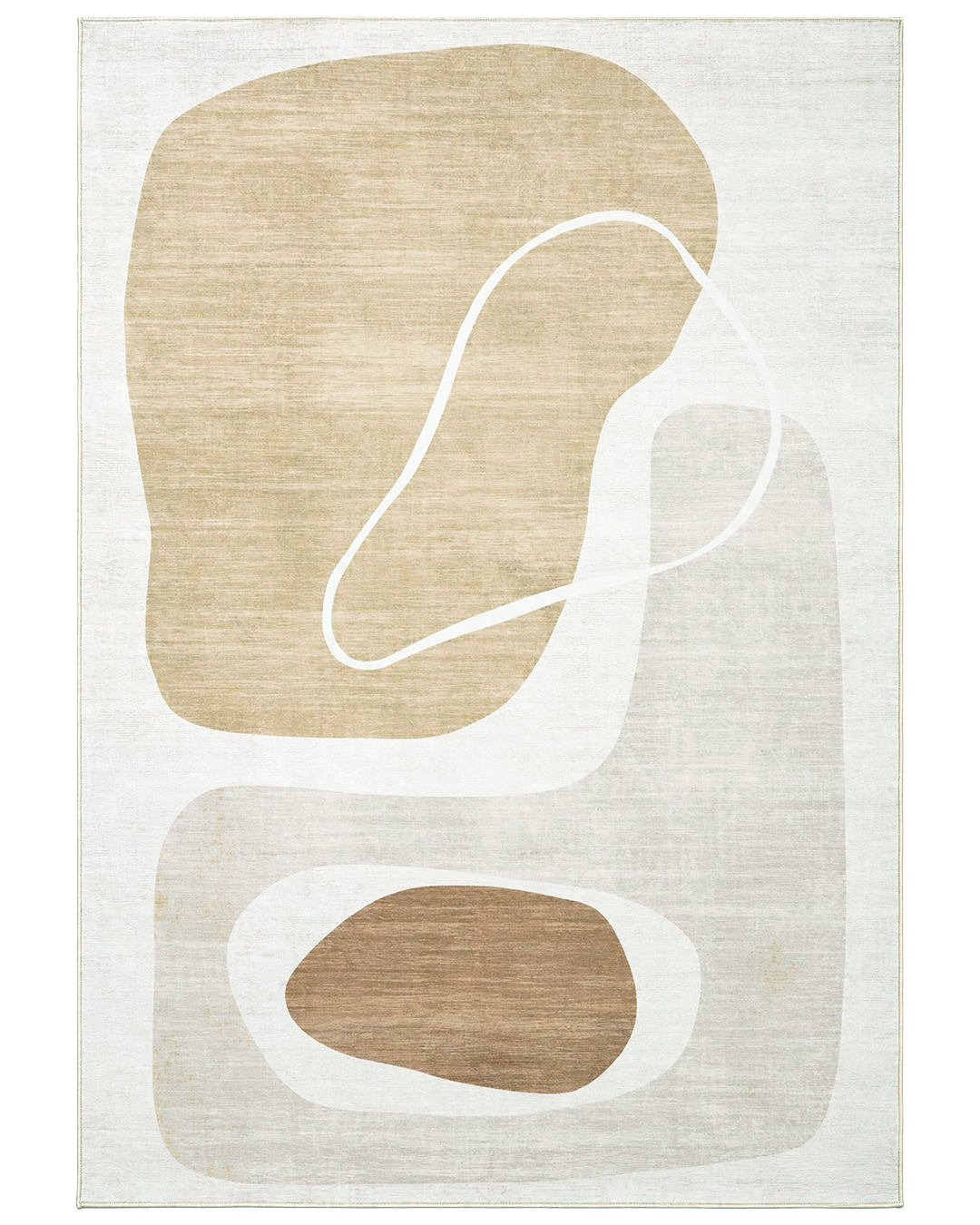 Moderner geometrischer Teppich - Vera Gris - beige, braun, cremefarben