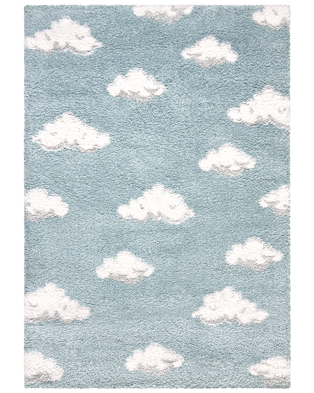Moderner Shaggy-Teppich - Vitoria Azul - Blau, Wolken