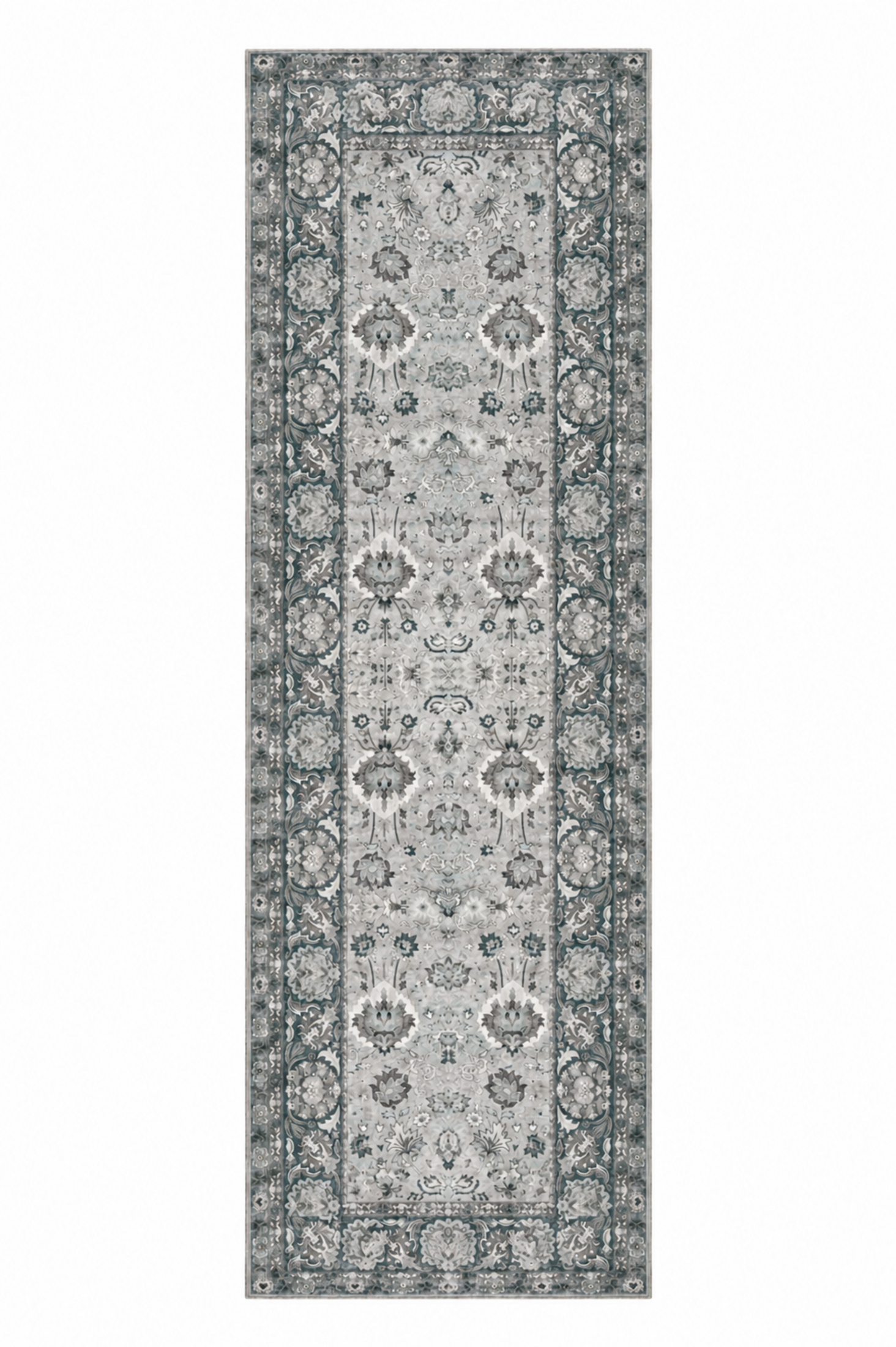 Traditioneller Orientteppich - Lalin Beige - grau, Vintage