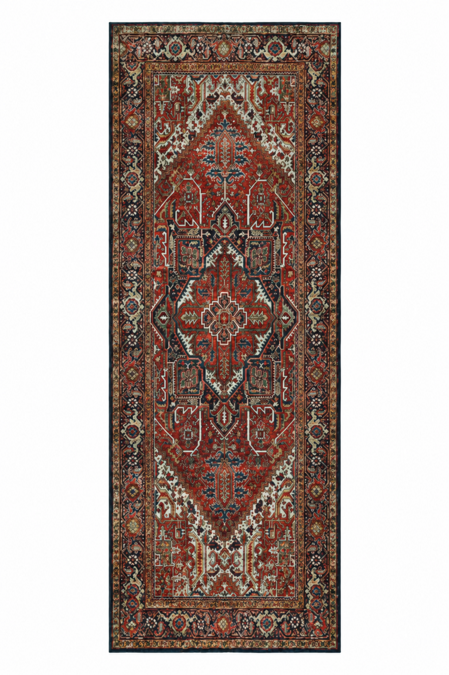 Traditioneller Orientteppich - Lalin Rojo - rot, Vintage