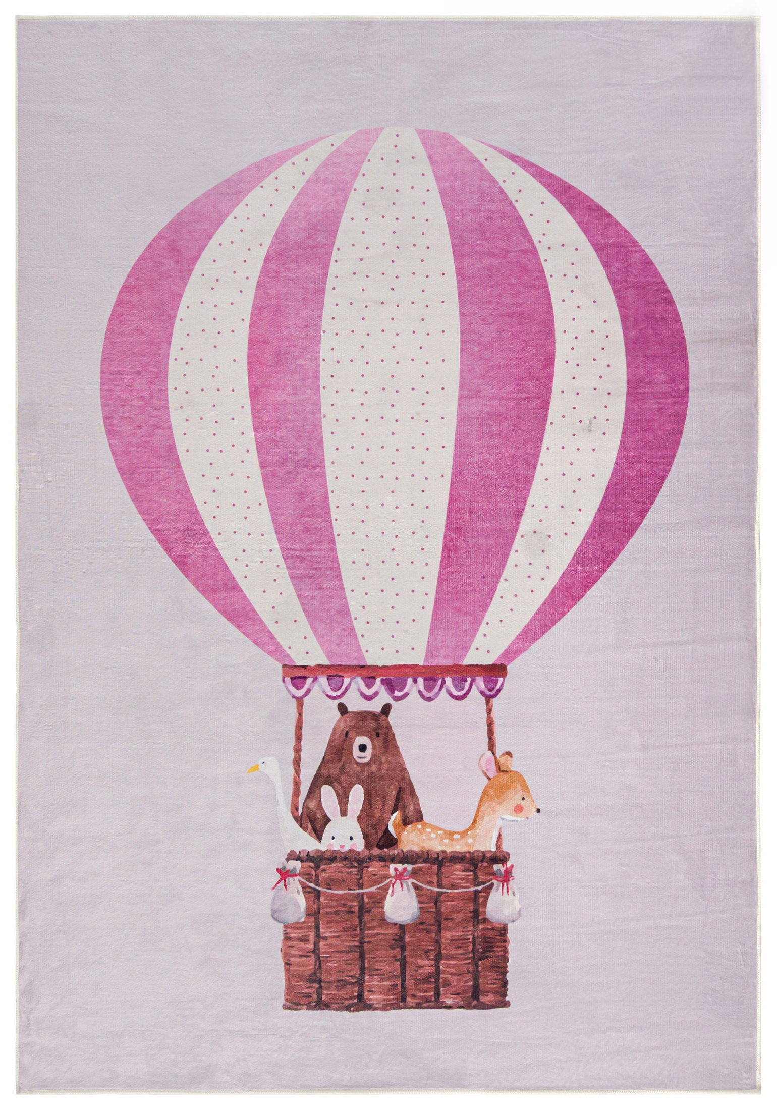 Kinderteppich - Bello Vento Rosa - Ballon, rot