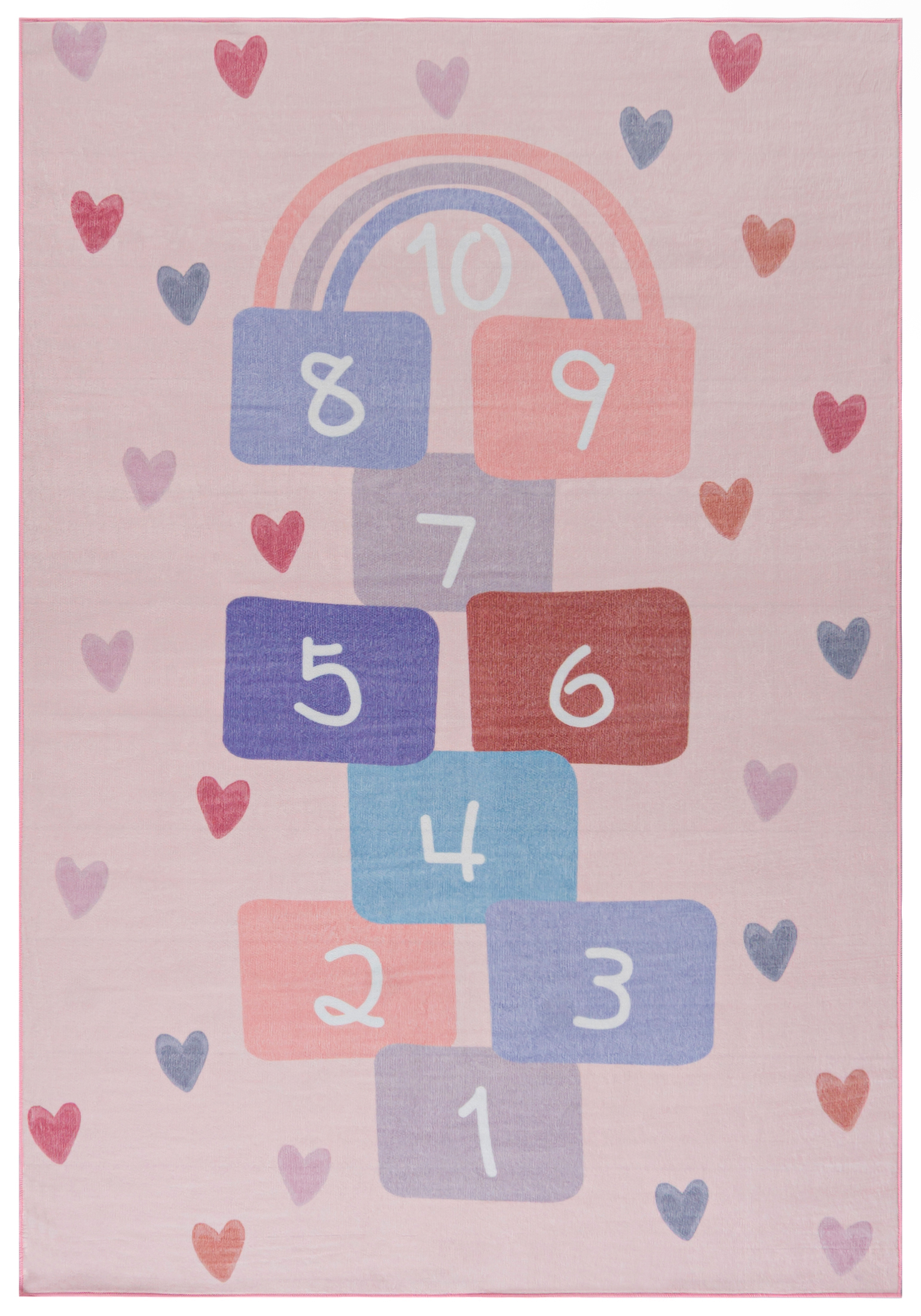 Kinderteppich - Bello Salto Rosa - Klassenzimmer, rosa