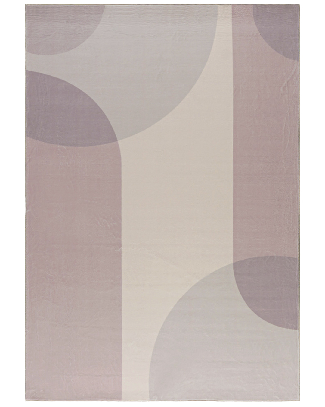 Moderner geometrischer Teppich – Modica Forma – beige, rosa