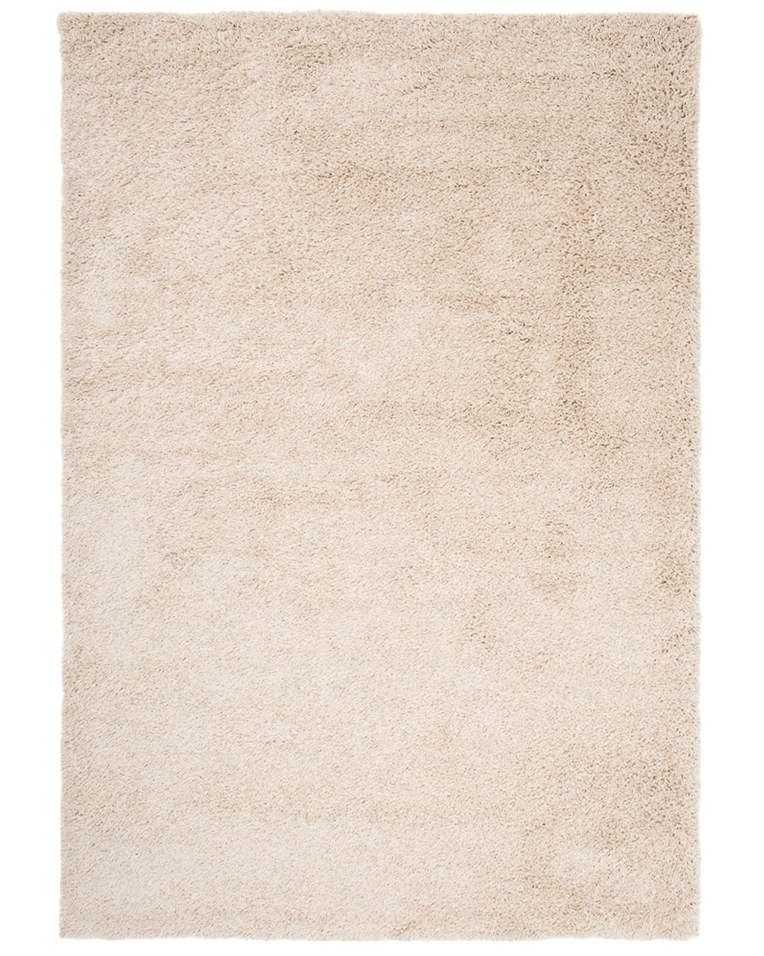 Moderner Shaggy-Teppich – Unito Beige Uno – hellbeige, einfarbig