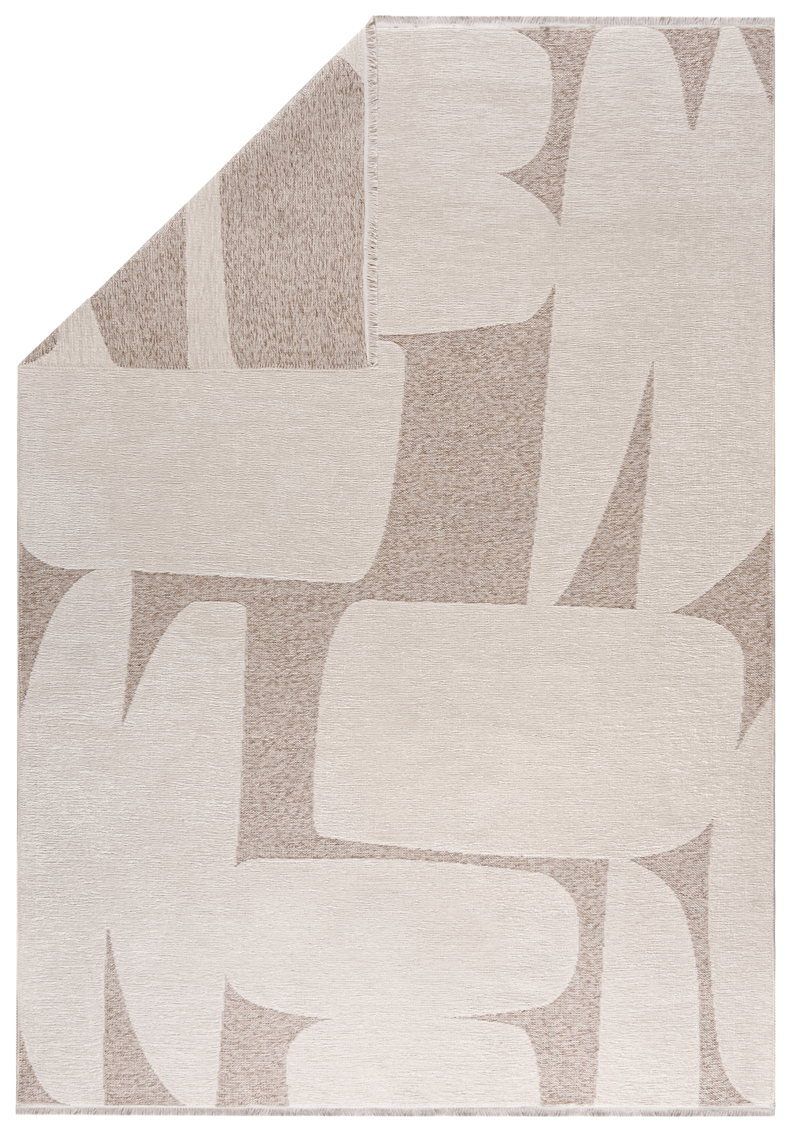 Moderner Doppelseitiger Teppich – Amalfi Pieno – cremefarben, beige