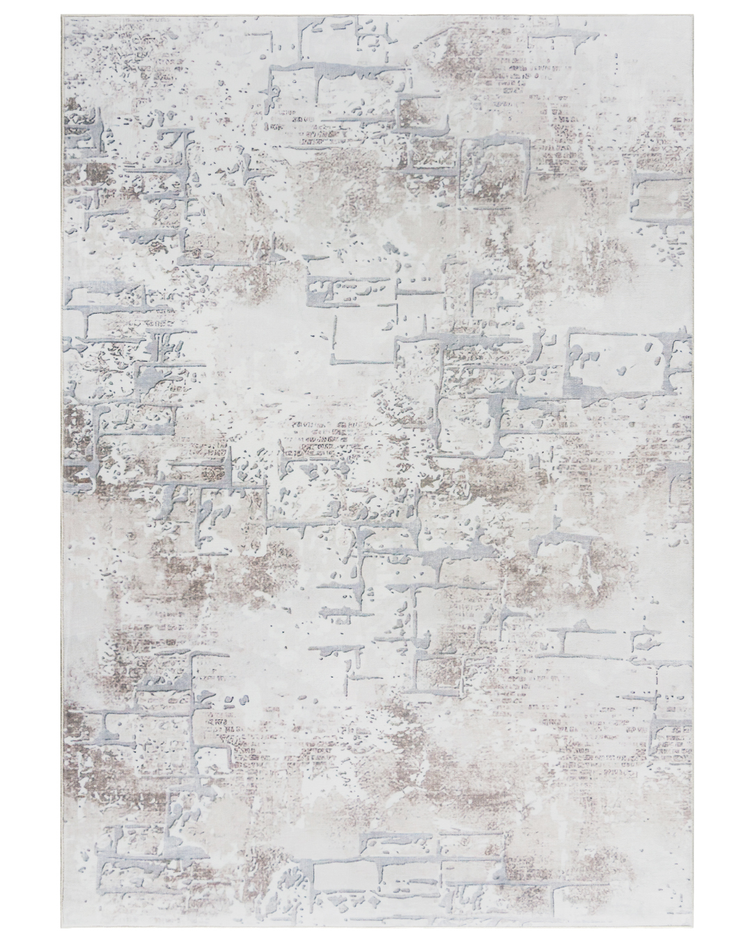 Moderner abstrakter Teppich – Terni Viola – beige, grau