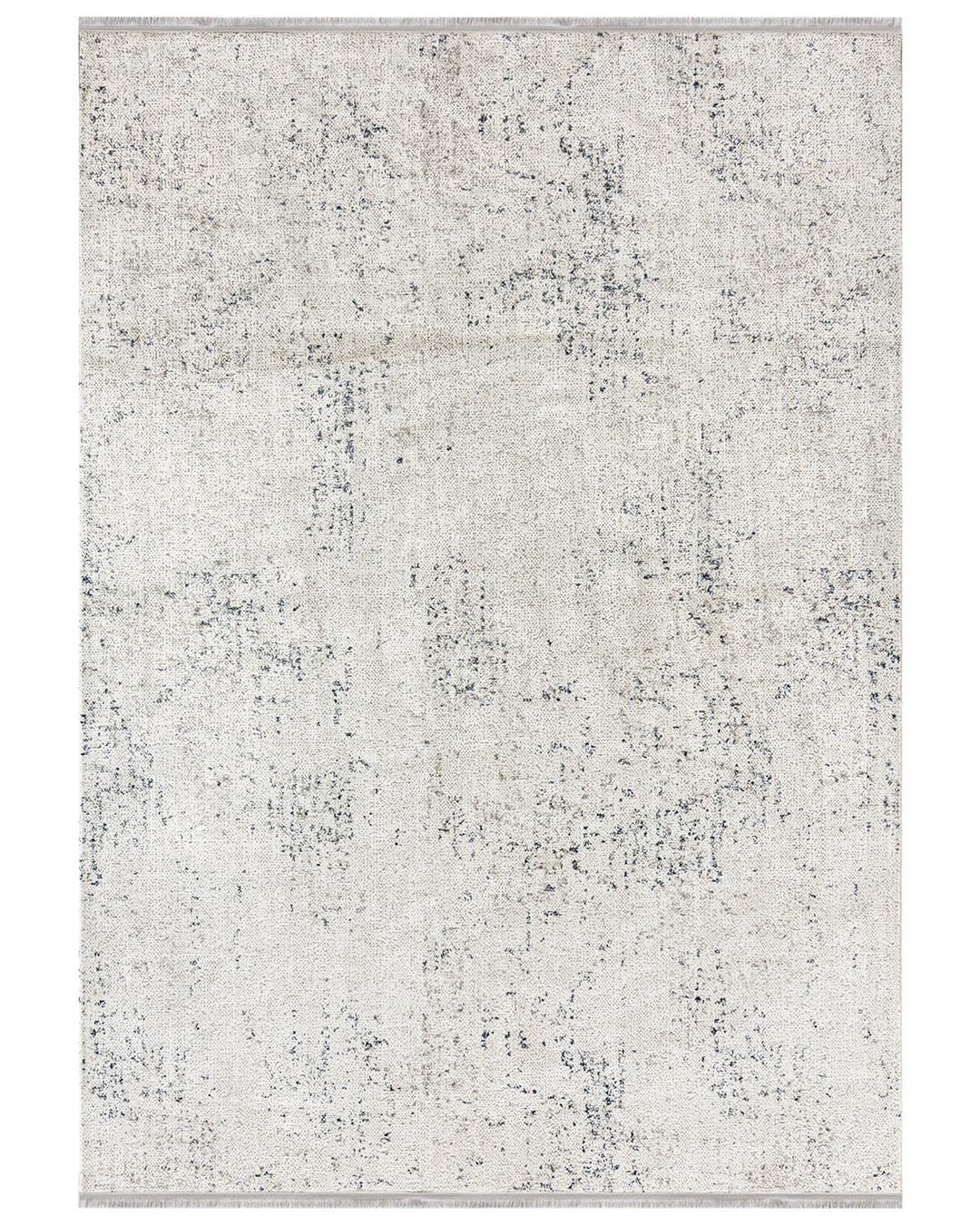 Moderner Teppich mit Fransen – Bari Pepe Blu – grau, blau