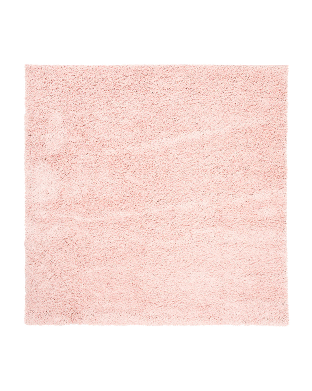 Moderner Shaggy-Teppich, quadratisch – Unito Rosa – rosa, einfarbig