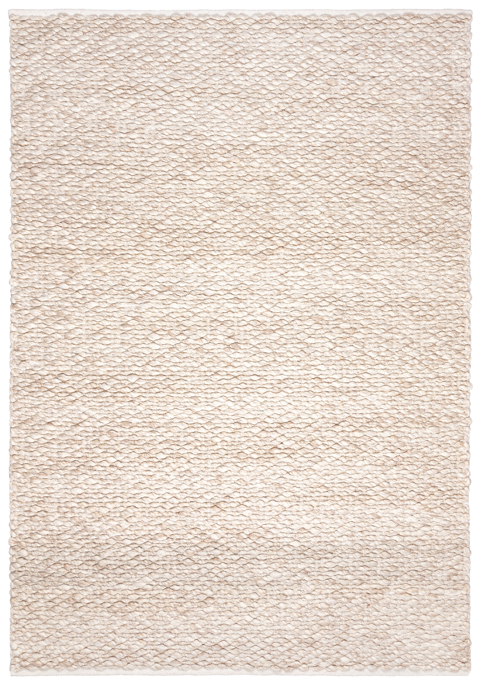 Wollteppich Beige / Creme Abstrakt Einfarbig CTO_01 CASTOR