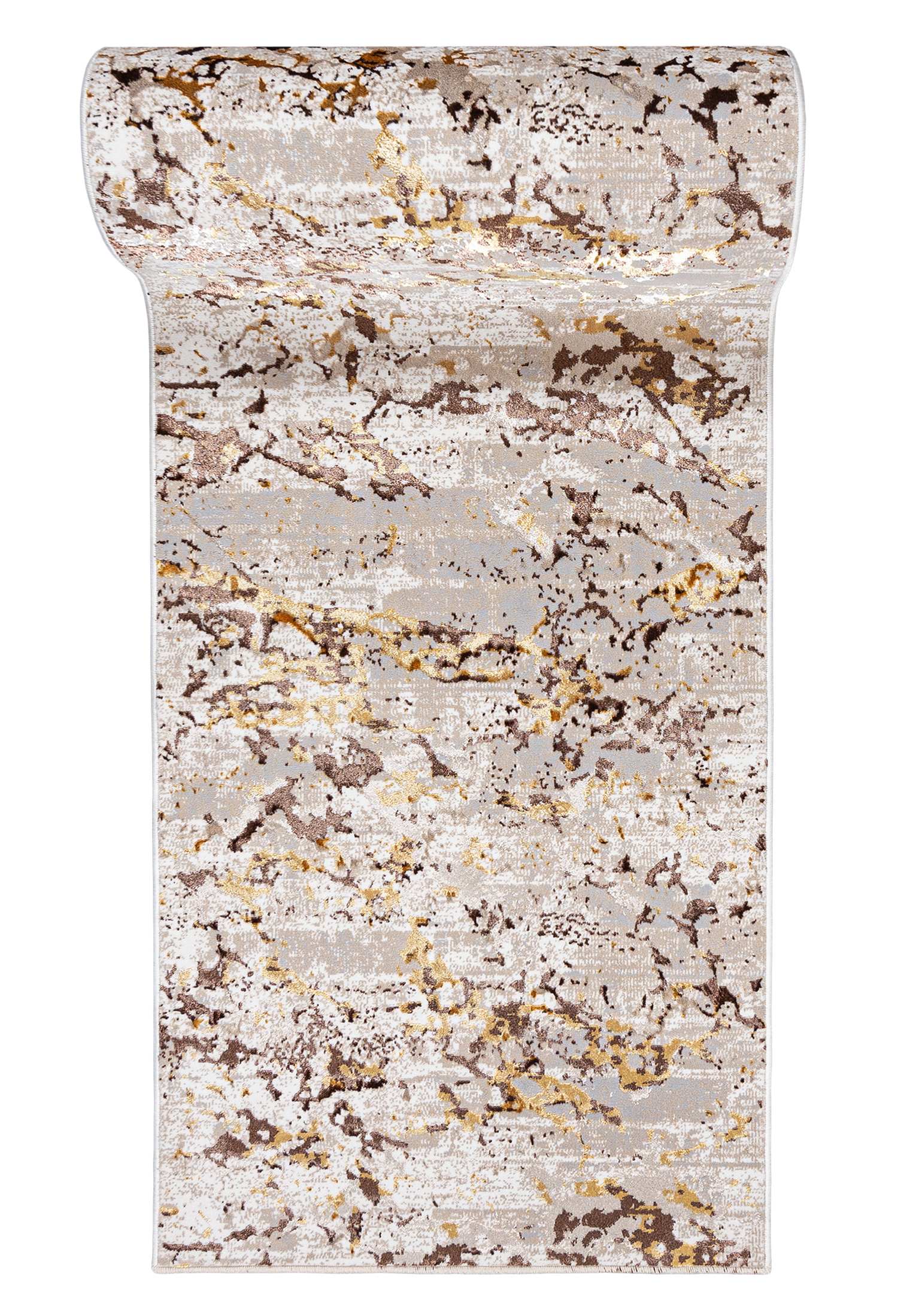 Läufer nach Maß Antirutsch Beige Creme MZ27D GOLDEN - Glamour, beige, cremefarben