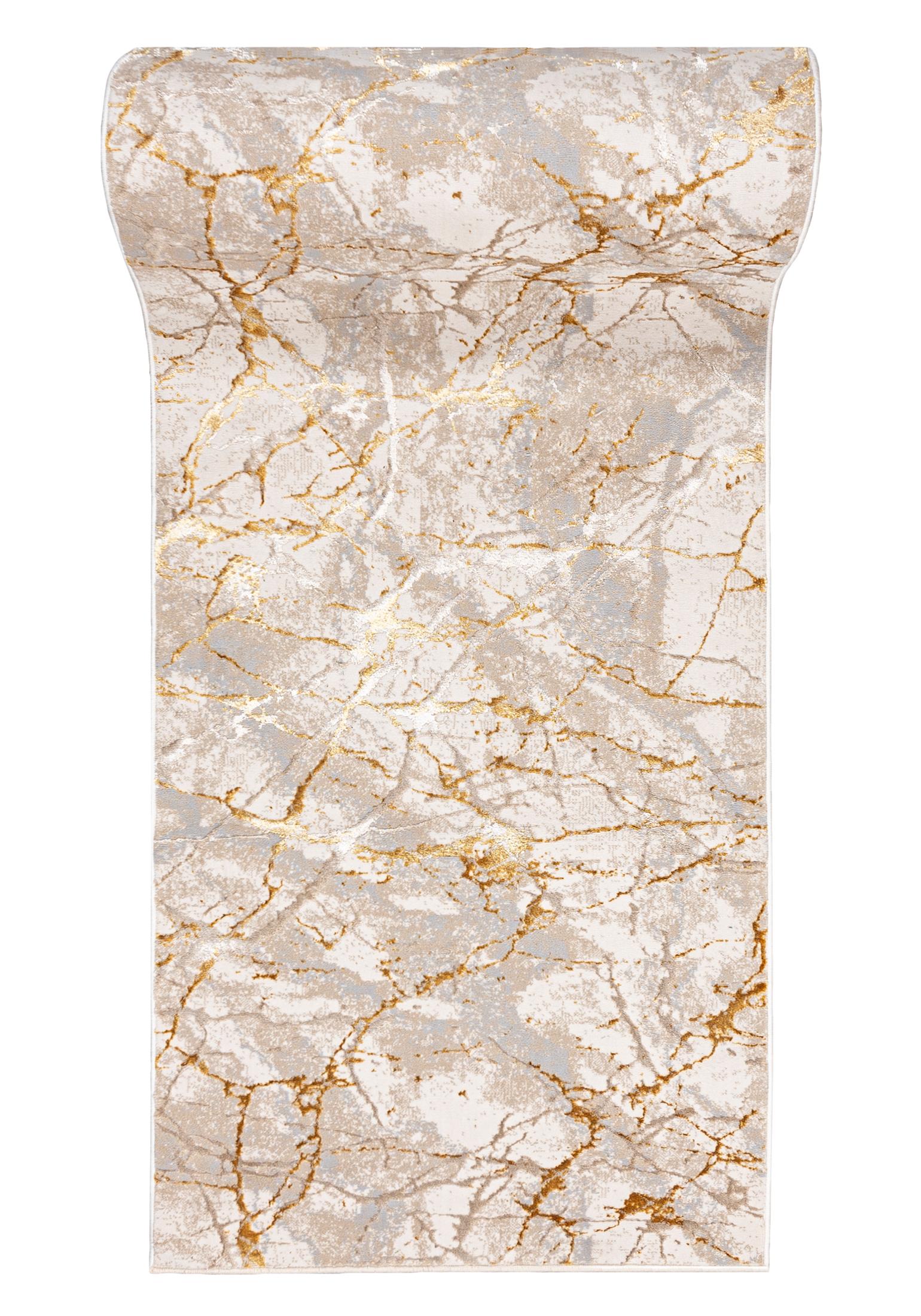 Läufer nach Maß Antirutsch Beige Creme MZ34B GOLDEN - Glamour, beige, cremefarben
