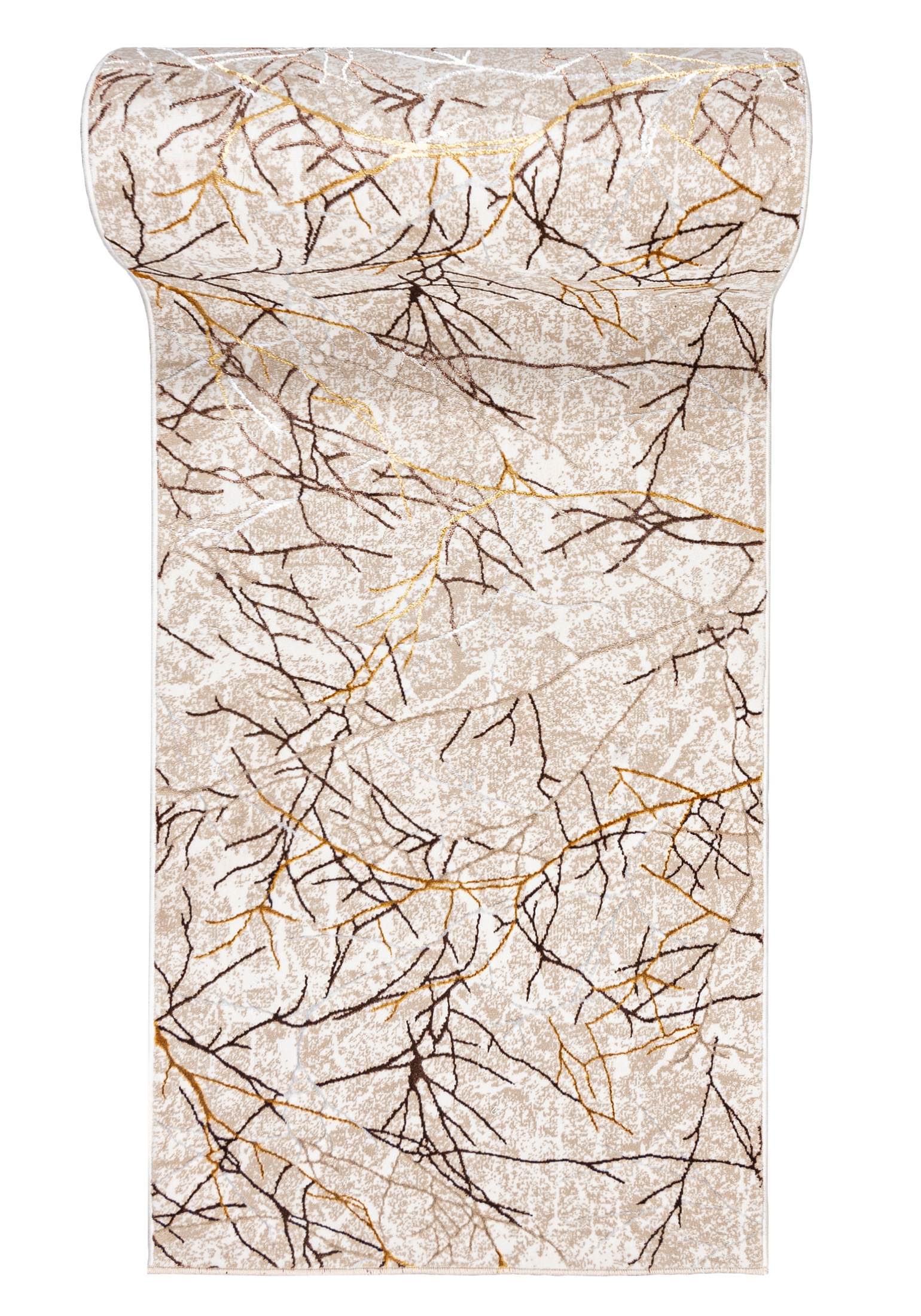 Läufer nach Maß Antirutsch Beige Creme NA40A GOLDEN - Glamour, beige, cremefarben