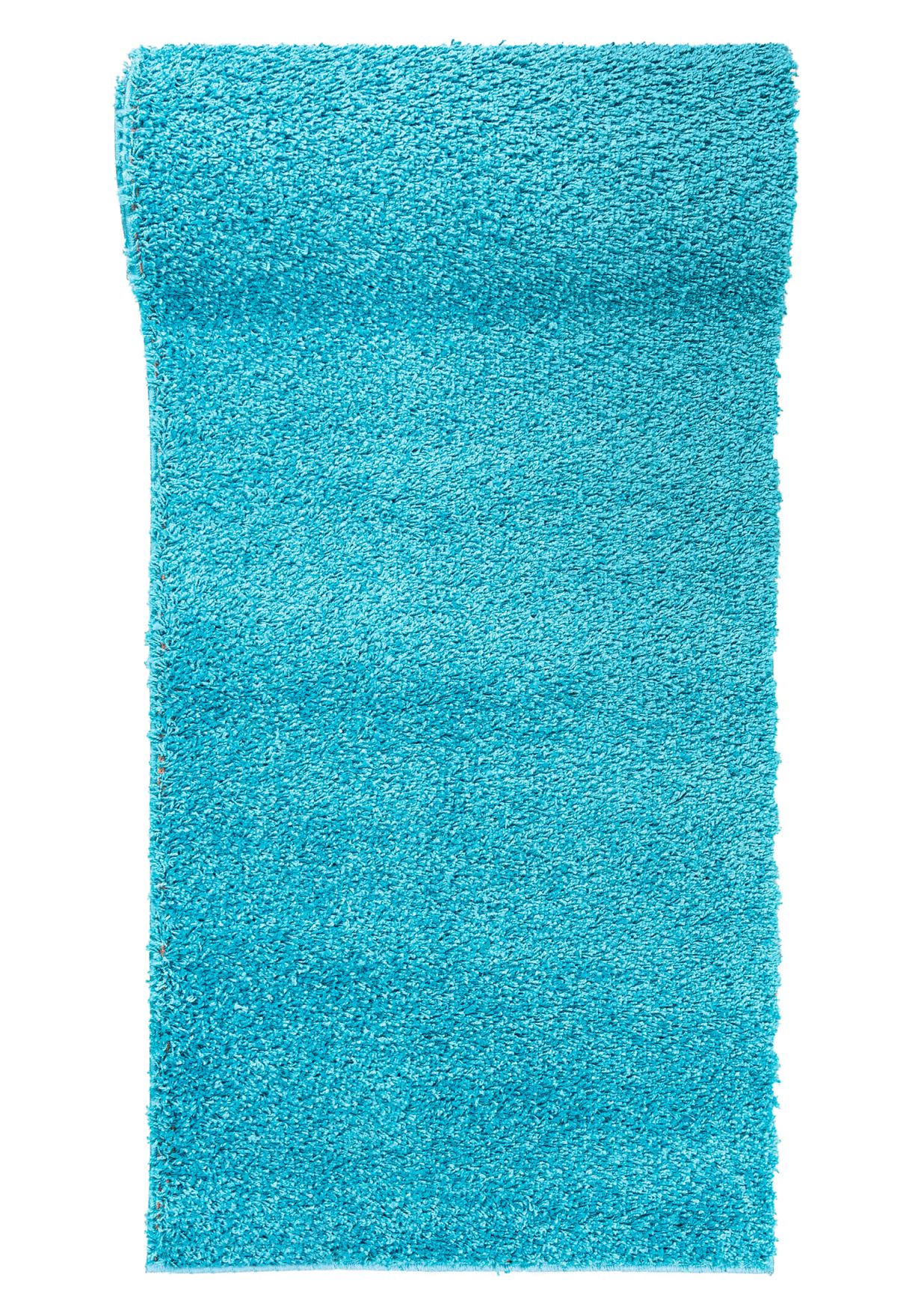 Shaggy-Teppichläufer - Tokyo 6365A - blau, einfarbig