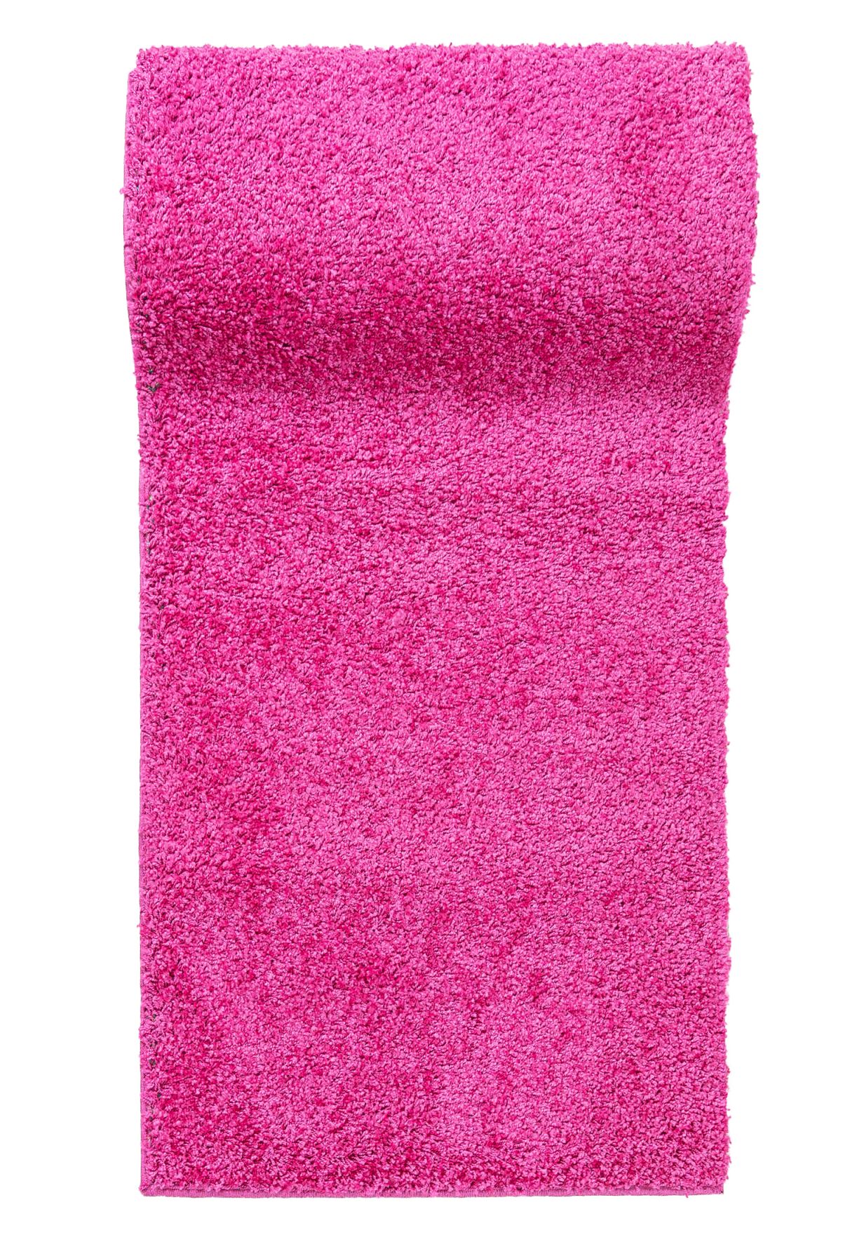 Shaggy-Teppichläufer - Tokyo 6365A - rosa, einfarbig