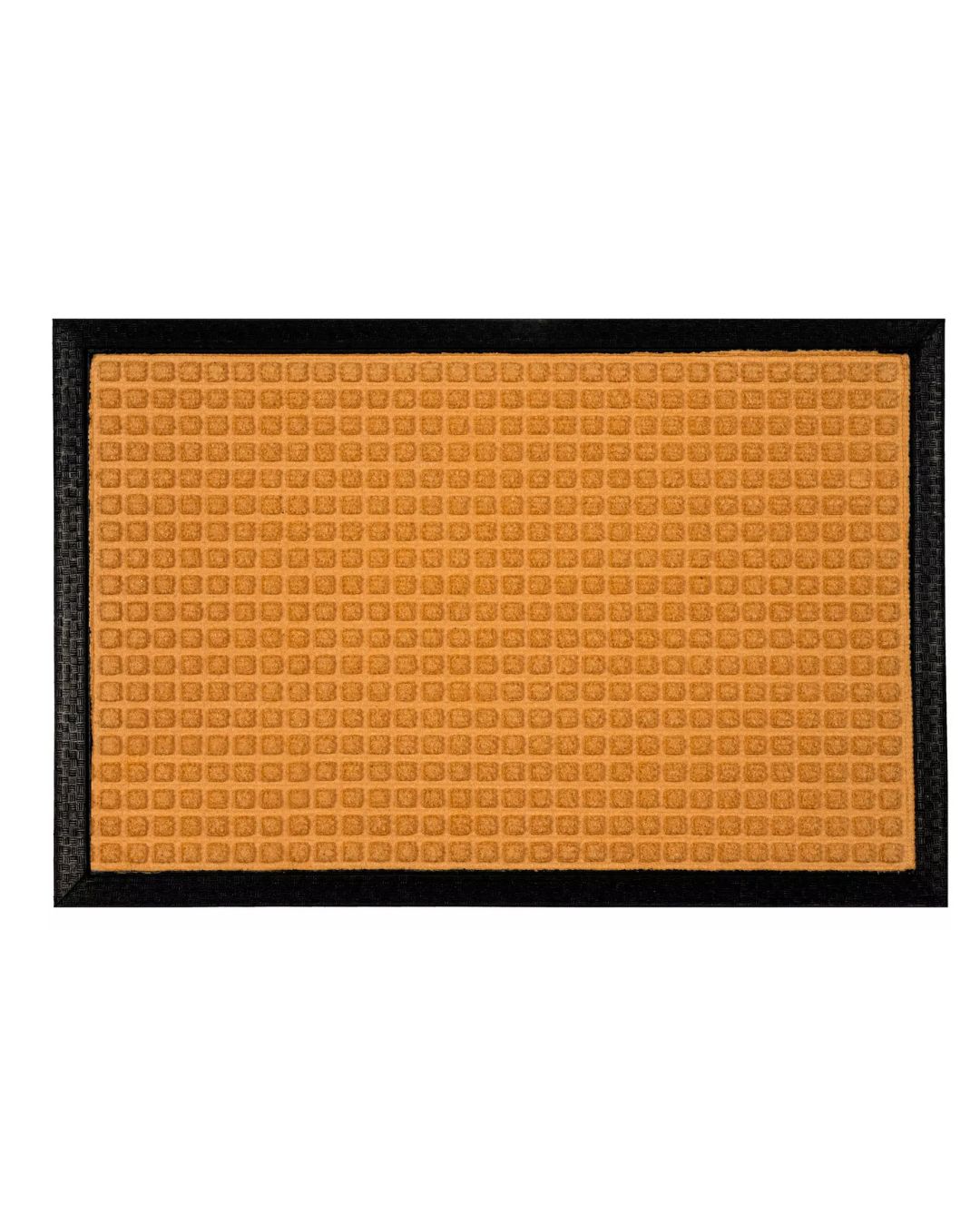 Gummi-Fußmatte - Edge 4005 - beige, einfarbig, rutschfest und pflegeleicht