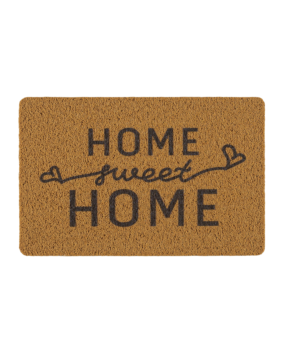 Moderne Fußmatte - Passo Porta - braun, schwarz, Schriftzug Home